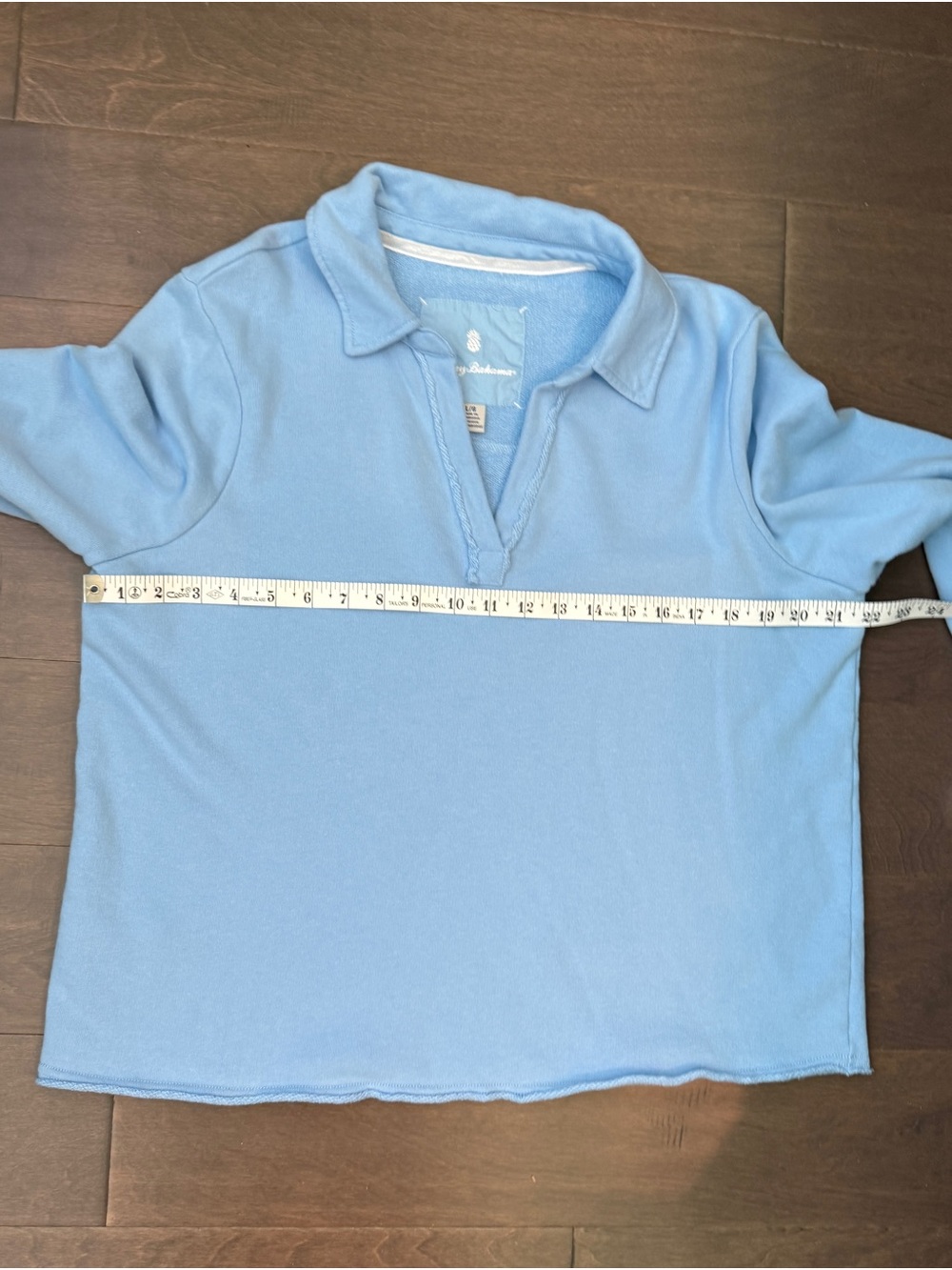 Tommy Bahama Marina Del Mar Light Blue Long-Sleeve Cotton Pullover NWOT Large - Picture 6 of 8